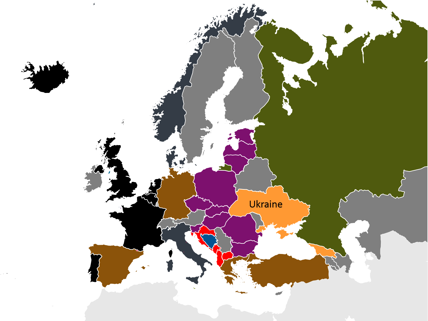 NATO enlargement map
