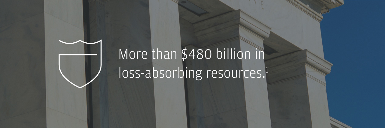 More than $400 billion in  loss-absorbing resources.