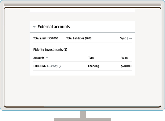 How to schedule link an external account in J.P. Morgan Online.