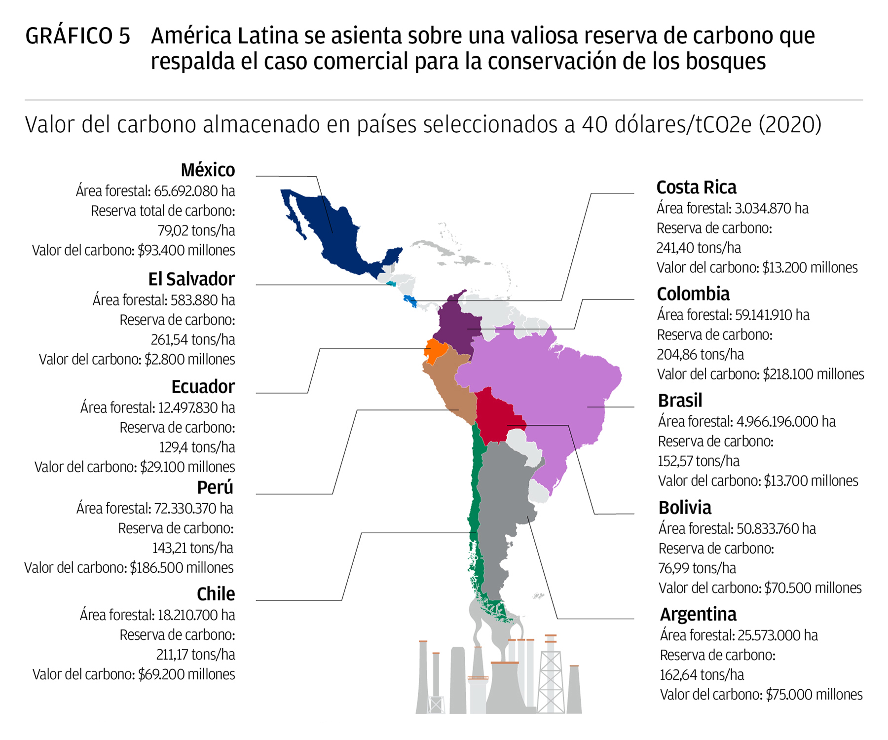 America Latina se asienta sobre una vallosa reserva de carbono que respaida el caso comercial para la conservacion de los bosques